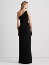 Ralph Lauren Women's Belina Sleeveless Asymmetric Maxi Dress - Black - 14
