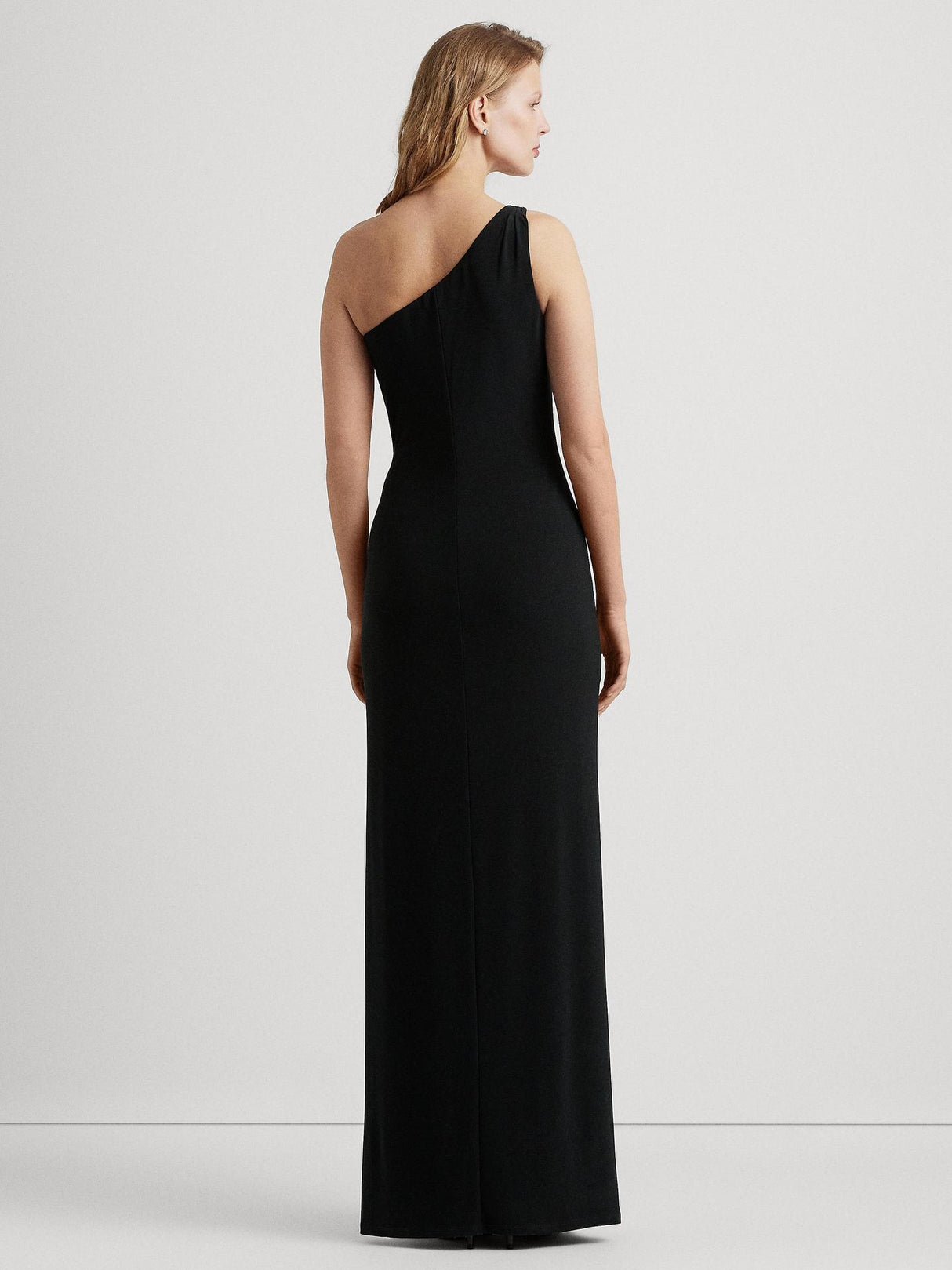 Ralph Lauren Lauren Ralph Lauren Belina Asymmetric Maxi Dress Black Size 18