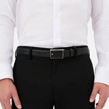 Montblanc Classic Saffiano 30mm Rectangular Mens Leather Belt One-Size Black
