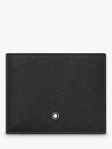 Montblanc Mens Sartorial 6-Card 2-Compartment Classic Leather Wallet - Black