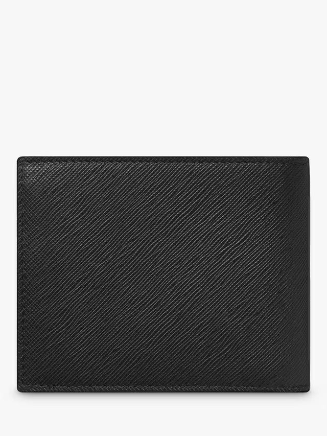 Montblanc Mens Sartorial 6-Card 2-Compartment Classic Leather Wallet - Black