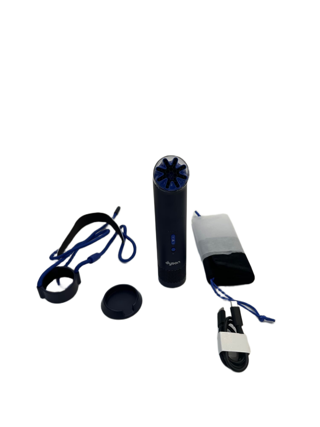 Dyson HushJet Mini Cool Handheld Quiet Travel Portable Fan - Cobalt Blue