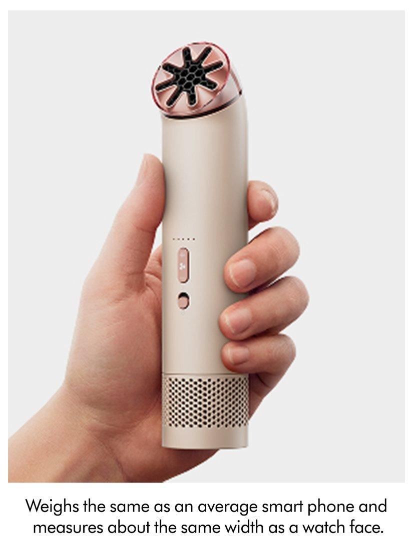 Dyson HushJet Bladeless 6- Speed Handheld 3-in-1 Mini cooling Fan - Blush