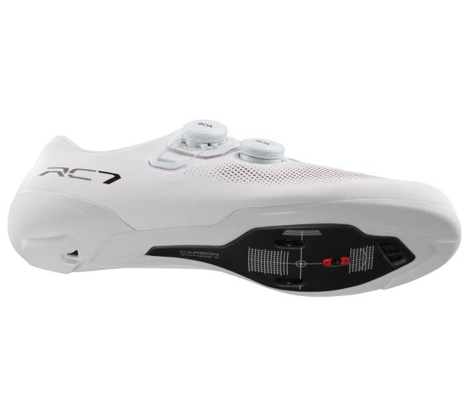 Shimano RC703 BAO SPD-SL Road Cycling Shoes - White - EU 45/UK 9.5 Wide