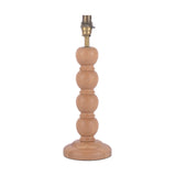 Laura Ashley Maria Wooden & Brass Indoor Table Lamp Base Only - Natural Oak
