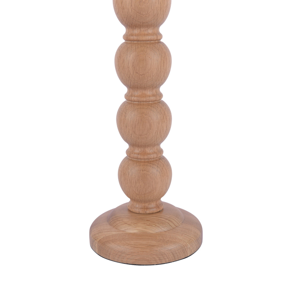 Laura Ashley Maria Wooden & Brass Indoor Table Lamp Base Only - Natural Oak
