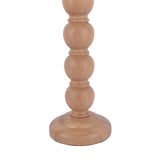 Laura Ashley Maria Wooden & Brass Indoor Table Lamp Base Only - Natural Oak