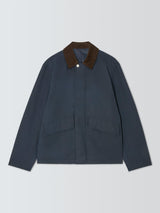 John Lewis Spring Wax Regular Collared Men's Jacket - Sky Captain - Large
