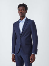 John Lewis Slim Fit Pure Wool Blend Lined Slim Men's Suit Jacket - Navy 40R
