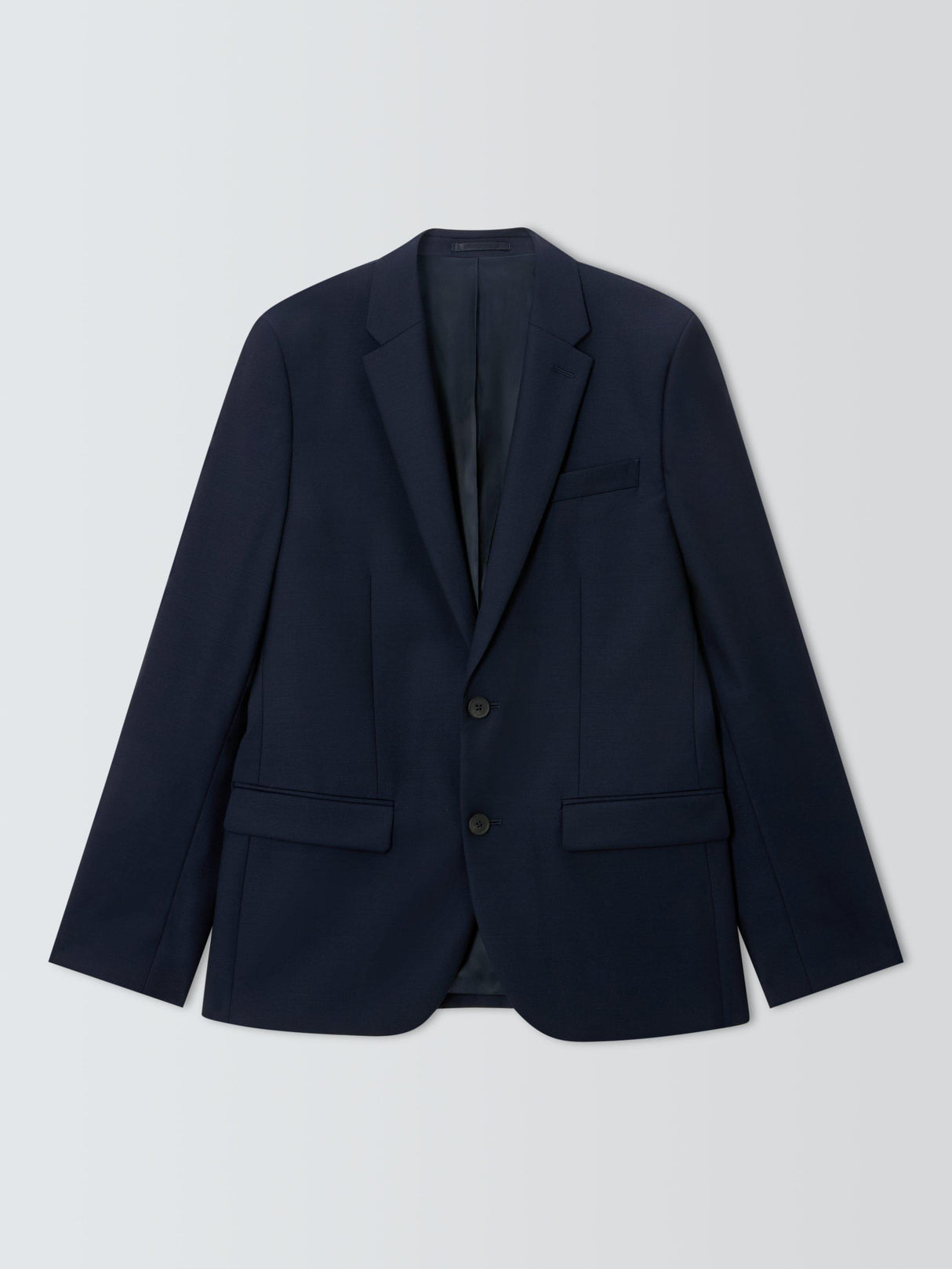John Lewis Slim Fit Pure Wool Blend Lined Slim Men's Suit Jacket - Navy 40R