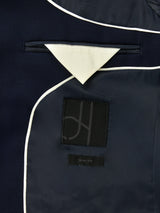 John Lewis Slim Fit Pure Wool Blend Lined Slim Men's Suit Jacket - Navy 40R