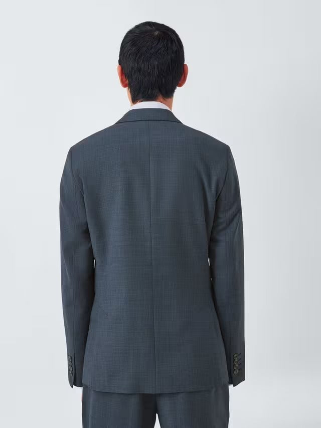 John Lewis Mens Single Breasted Slim Fit Wool Blend Suit Jacket - Navy - 42R