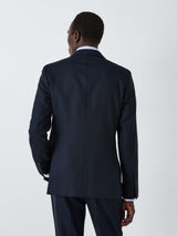 John Lewis Super 100's Birdseye Wool Regular Men's Suit Blazer - Navy 38S
