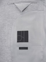 John Lewis Single Breasted Cotton Blend Men's Knit Blazer Jacket - Grey 42R