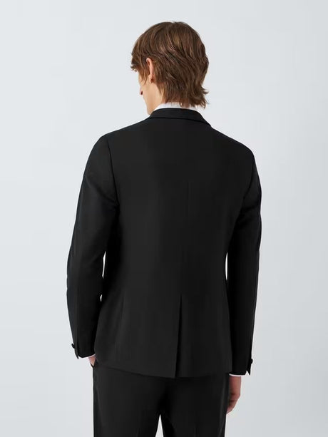 Kin Mens Slim Fit Wool Blend Smart Formal Blazer Dinner Jacket - Black - 44R