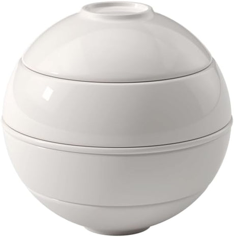 Villeroy & Boch Iconic La Petite Boule Stacking White Porcelain Aperitif Set - Kazoop 