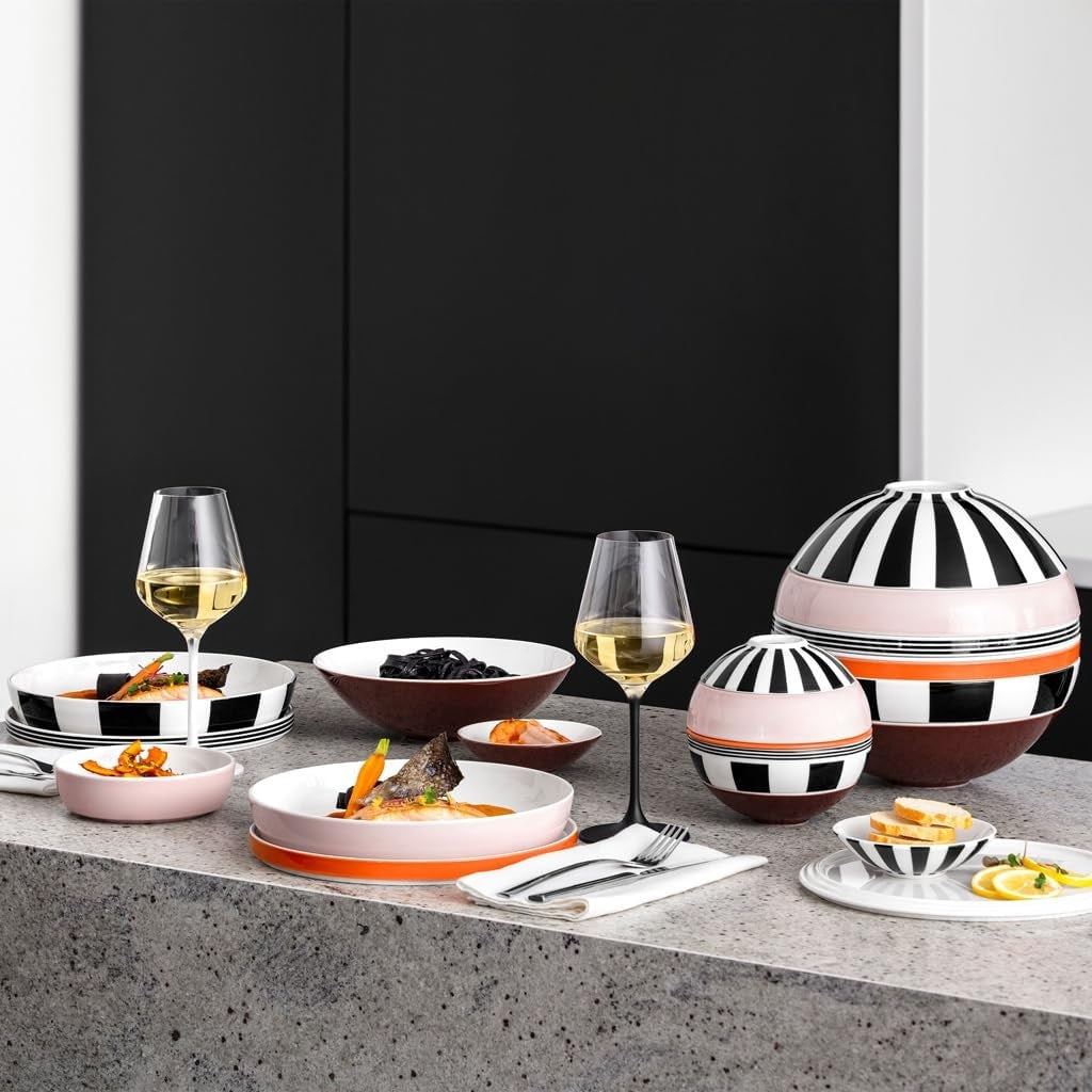 Villeroy & Boch Iconic La Petite Boule Memphis Porcelain Crockery Set - Kazoop 