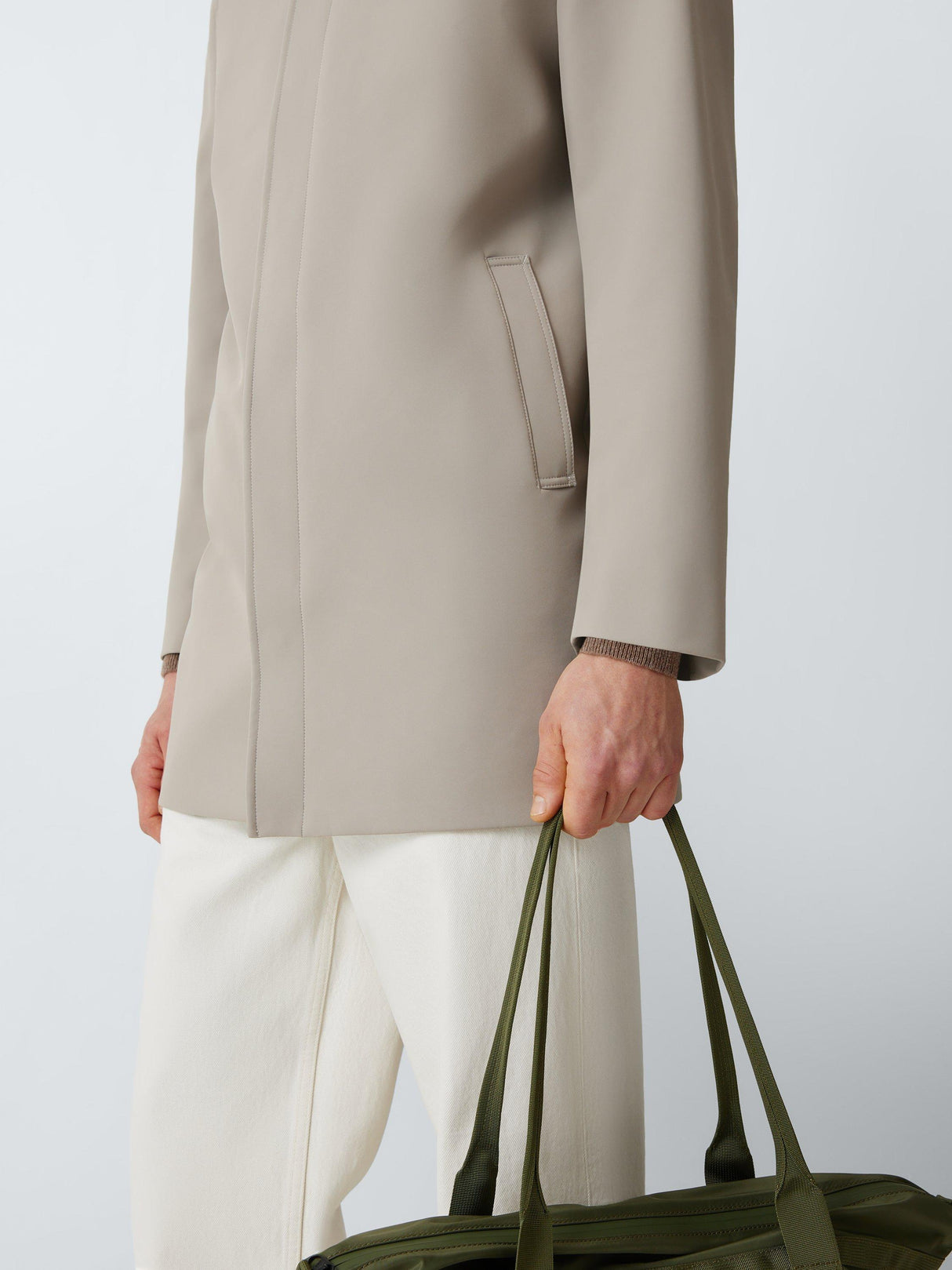 John Lewis Mac Gilet Men's Sophisticated Plain Regular Jacket Taupe - Medium
