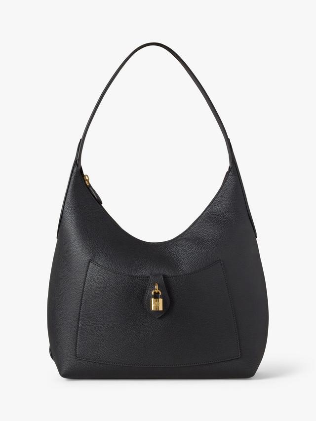 Mulberry Eliza Plain Large Classic Grain Leather Women's Shoulder Bag Black