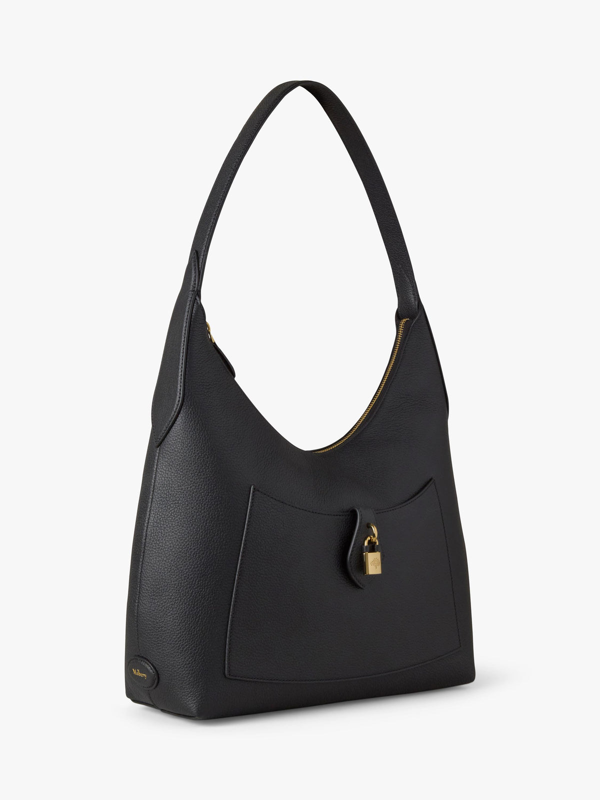 Mulberry Eliza Plain Large Classic Grain Leather Women's Shoulder Bag Black