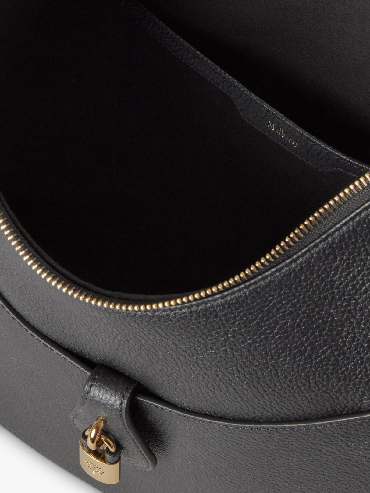 Mulberry Eliza Plain Large Classic Grain Leather Women's Shoulder Bag Black