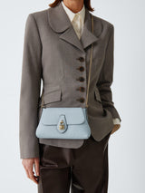 Mulberry Eliza Mini Leather Chain Women's Shoulder Leather Bag - Poplin Blue