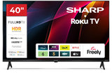 Sharp 40HD2025K Roku Full HD LED Frameless 40" Smart TV with Freely - Black