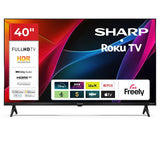 Sharp 40HD2125K 40in Roku Full HD HDR LED Smart TV With Freely - Black