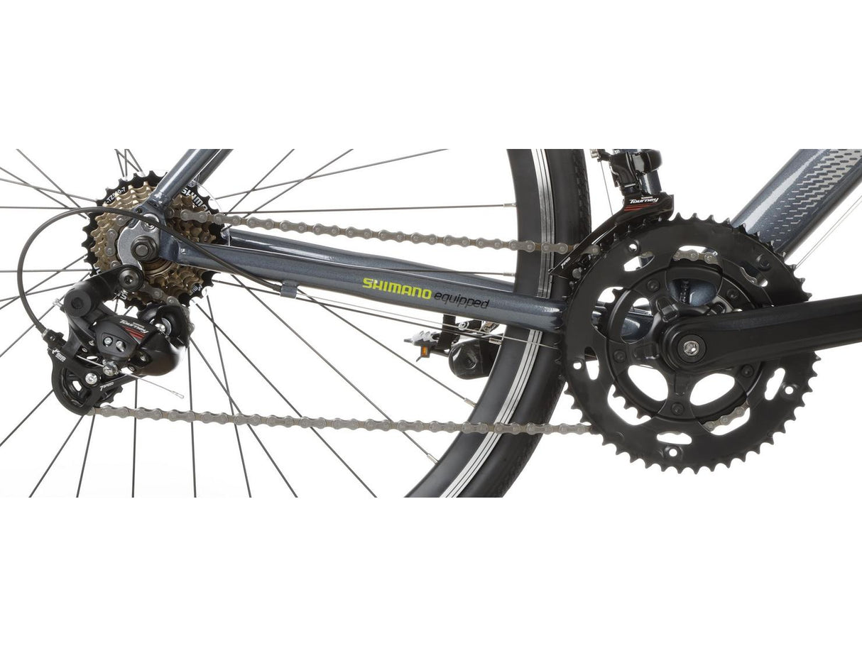 Apollo Paradox Mens 14-Speed V-Brakes Alloy Road Bike - Grey - 51cm Medium