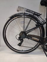 Apollo Belmont Mens 21 Speed V-Brakes Hybrid Bike - Black -  18" Medium
