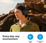Sennheiser Accentum Noise-Cancelling Wireless Over-Ear Headphones - Black - Kazoop 