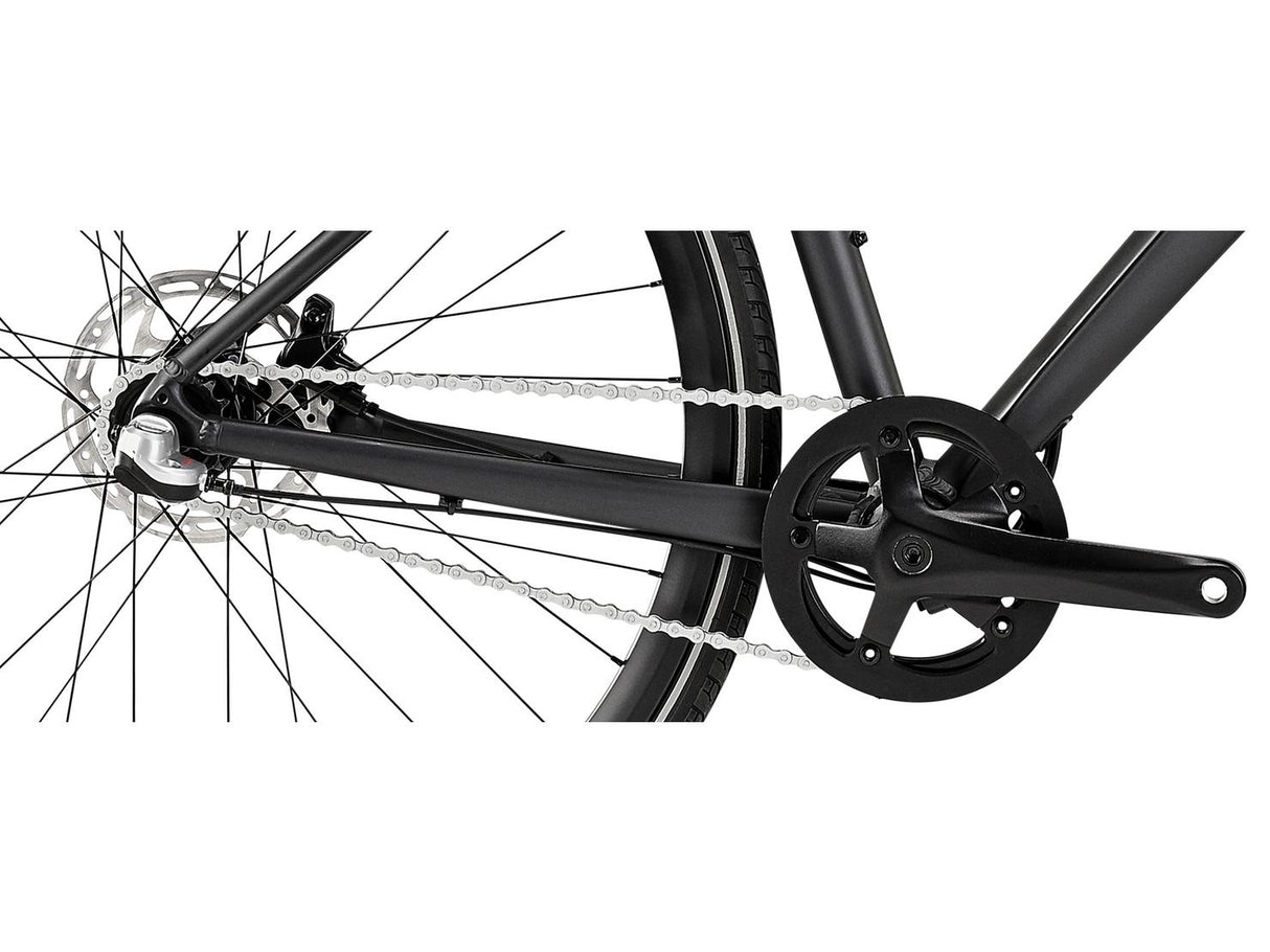 Boardman URB 8.6 Unisex 3 Speed Disc Brake Hybrid Bike 700c - Large - Black