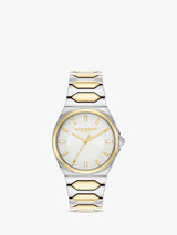 Olivia Burton 24000203 Women's Lustre 34mm Polished Bracelet Strap Watch