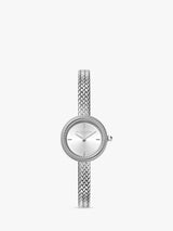 Olivia Burton 24000278 Womens Mesh Analogue Bracelet Wristwatch 20mm Silver