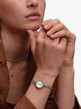 Olivia Burton 24000278 Womens Mesh Analogue Bracelet Wristwatch 20mm Silver