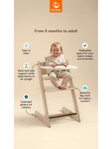 Stokke Tripp Trapp Baby Set Toddler High Chair & Tray Bundle - Natural Wood