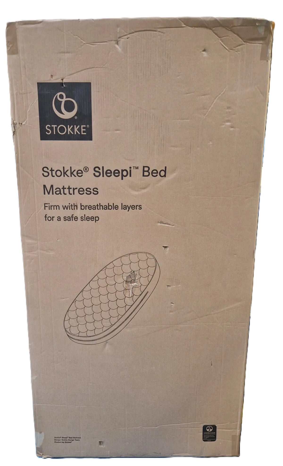 Stokke Sleepi V3 Oval Breathable Baby Crib Mattress 72 x 139cm - White