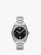 Emporio Armani AR11622 Men's Federico Date 41mm Bracelet Strap Watch Silver