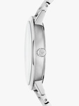 Emporio Armani AR11310 43mm Men's Date Bracelet Strap Watch Silver/Black
