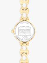 Coach 14504650 Women's 22mm Round Stainless Steel Bracelet Strap Watch Gold