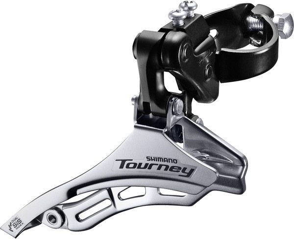 Shimano FD-TY300 Tourney 6/7-Speed Triple Front Derailleur - Silver/Black