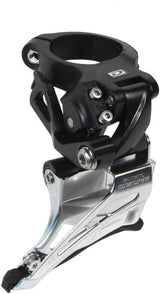 Deore FD-M6025-H 2x10 Front Derailleur High Clamp Down Swing Dual Pull Black