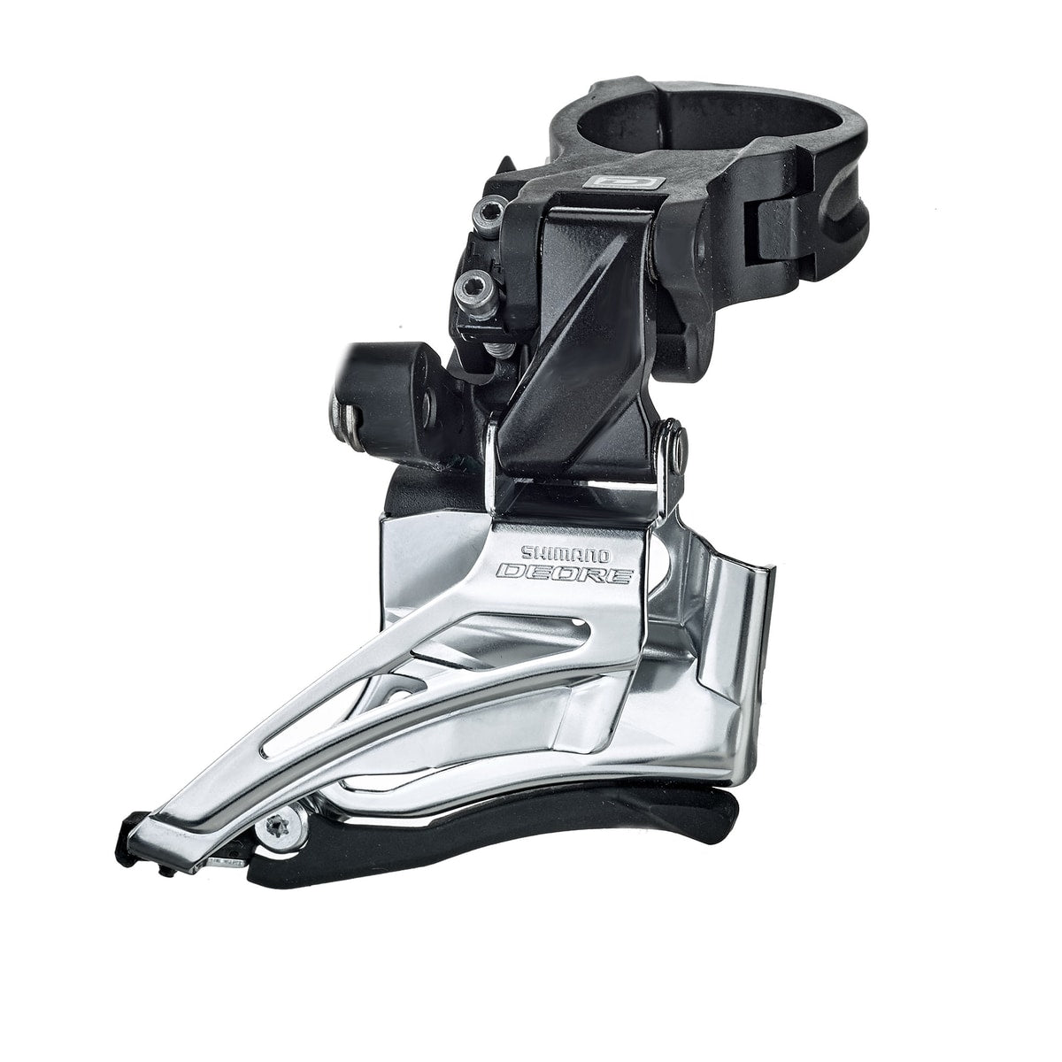 Deore FD-M6025-H 2x10 Front Derailleur High Clamp Down Swing Dual Pull Black