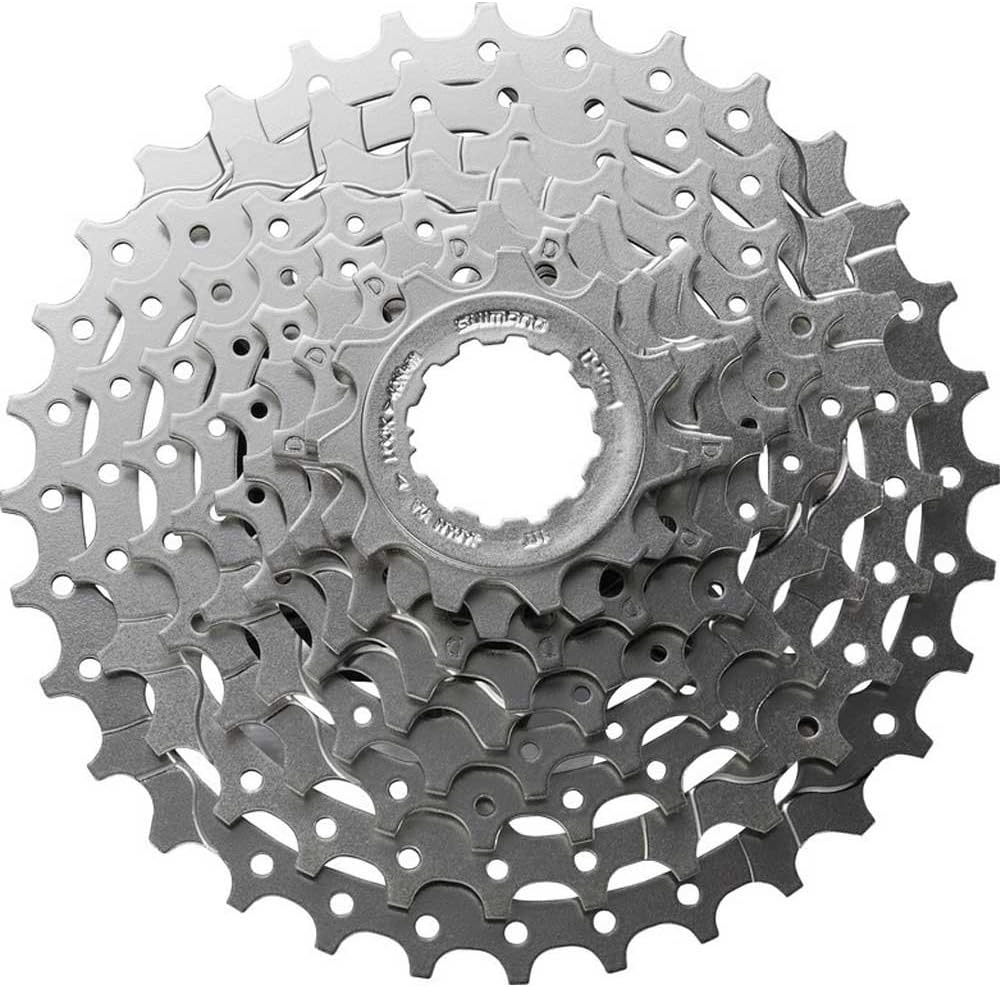 Shimano CS-HG400 Alivio 9-Speed Cassette - 11-28T - Road Bike Cycle Silver