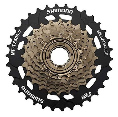 Shimano MF-TZ500 7-Speed Multiple Freewheel 14-34 Tooth - Black