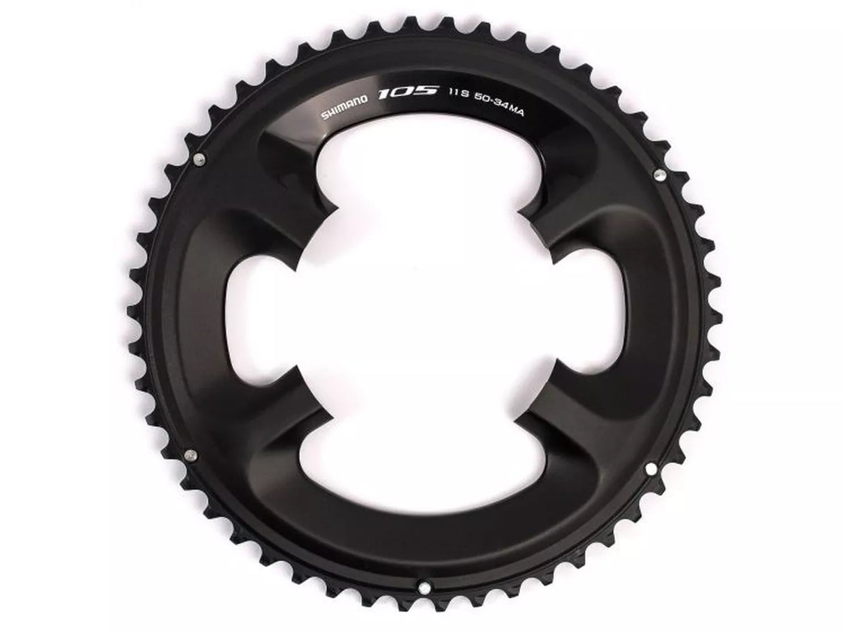 Shimano 105 FC-5800 11-Speed Outer Chainring 50T-MA For 50/34T - Black