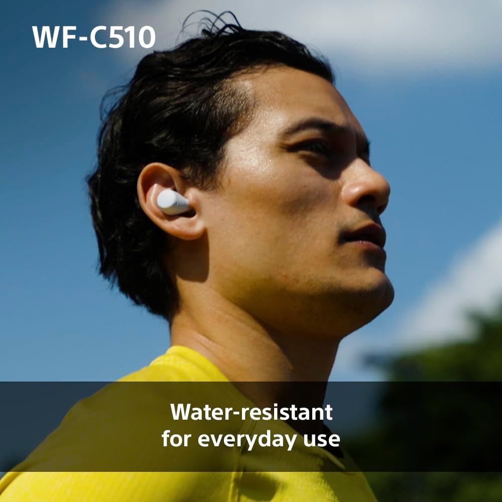 Sony WF-C510 Wireless Bluetooth Sweat Resistant In-Ear Headphones - White