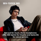Sony WH-1000XM6 Wireless Over-Ear Foldable Noise-Cancelling Headphones Black