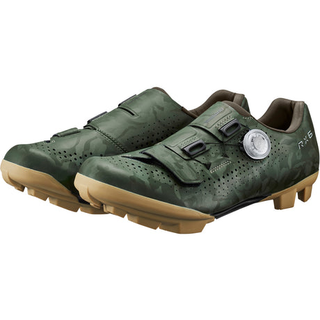 Shimano RX600 Mens Synthetic Leather BOA Dial Cycling Shoes Green - Size 44