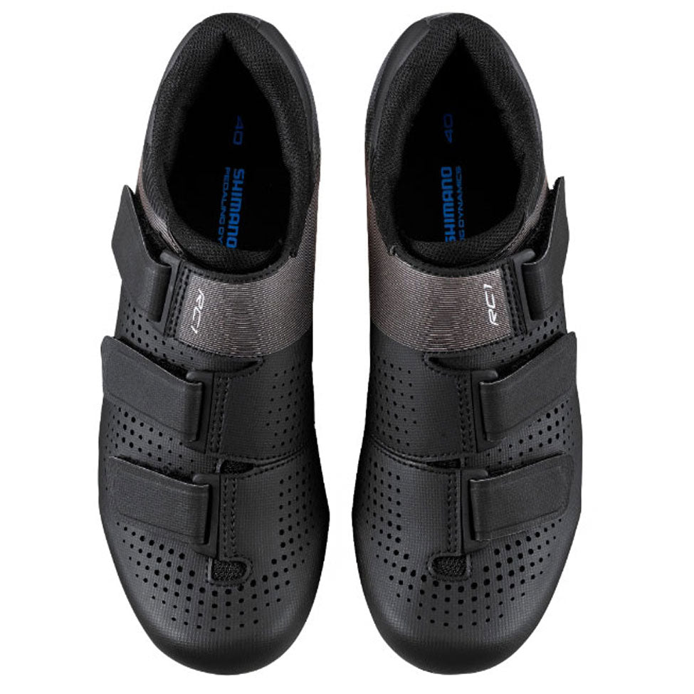Shimano RC1 Womens Synthetic Leather Road Cycling Shoe - Black - Size 38